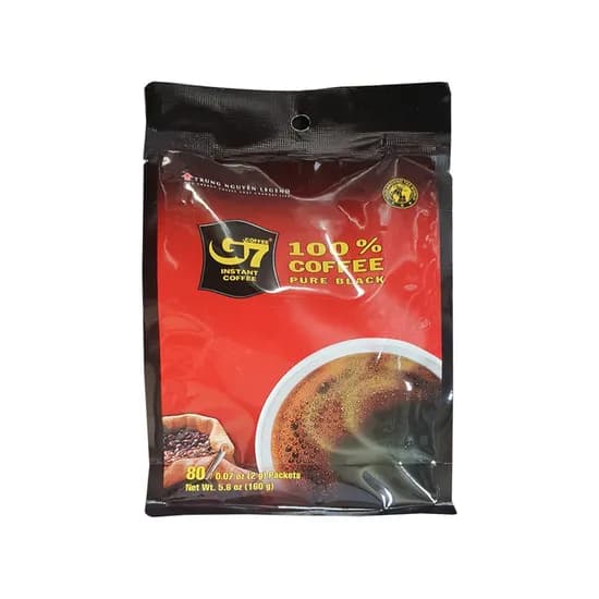 G7 베트남 퓨어블랙 커피, 2g, 80개입, 1개