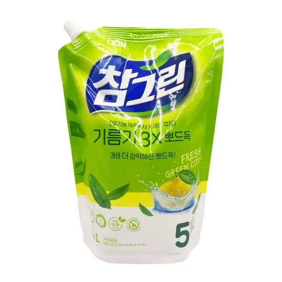 라이온 참그린 주방세제 리필용 1.2kg 1개