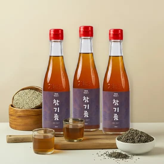 백년본가 참기름, 350ml, 4개