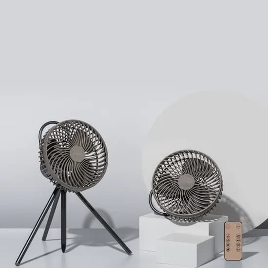 바이마르 BLDC 캠핑용 선풍기 VMK-K2PAN-R, 브라운