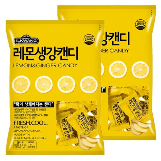 일광 레몬생강캔디, 250g, 2개