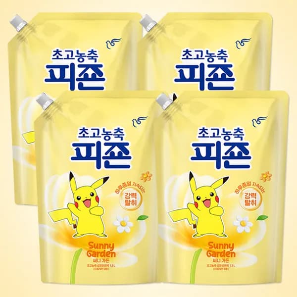 고농축 피죤 섬유유연제 써니가든 1.3L 3개