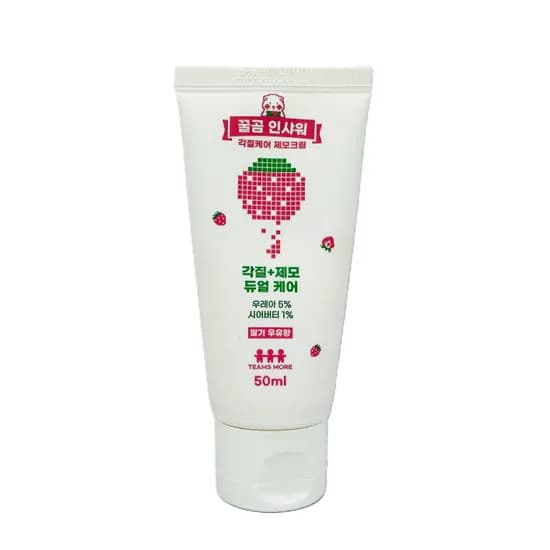 팀스모어 꿀곰 인샤워 각질케어 제모크림, 50ml, 1개