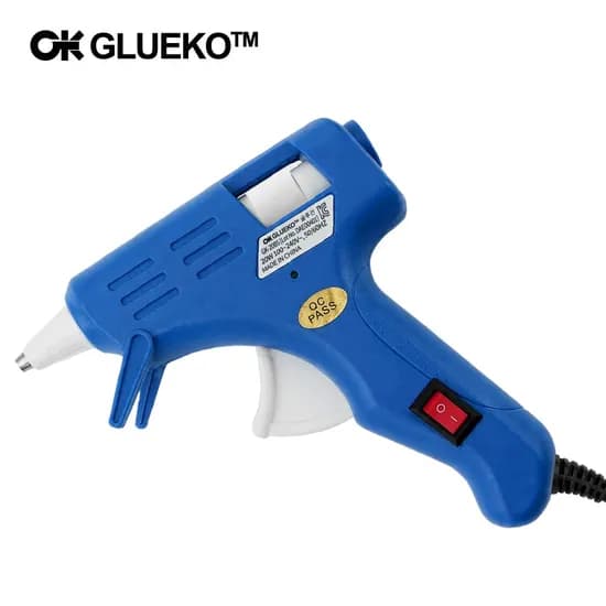 글루코 GK-20BS 소형 글루건 20W 7mm 외 오공 핫멜트 글루건 스틱 2개입