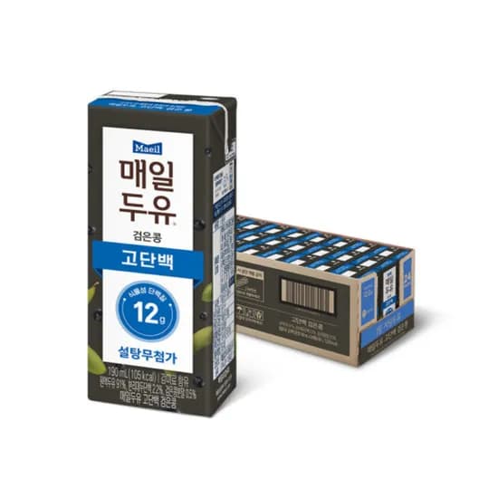 매일두유 고단백 검은콩, 190ml, 24개