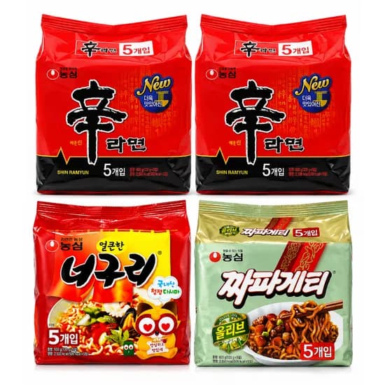 농심 신신너짜, 신라면 10봉 + 너구리 5봉 + 짜파게티 5봉, 20봉