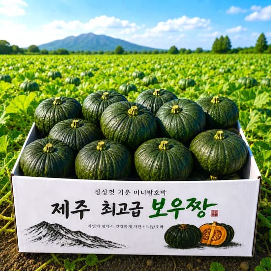 제주 미니밤호박 보우짱, 로얄과, 5kg, 1박스