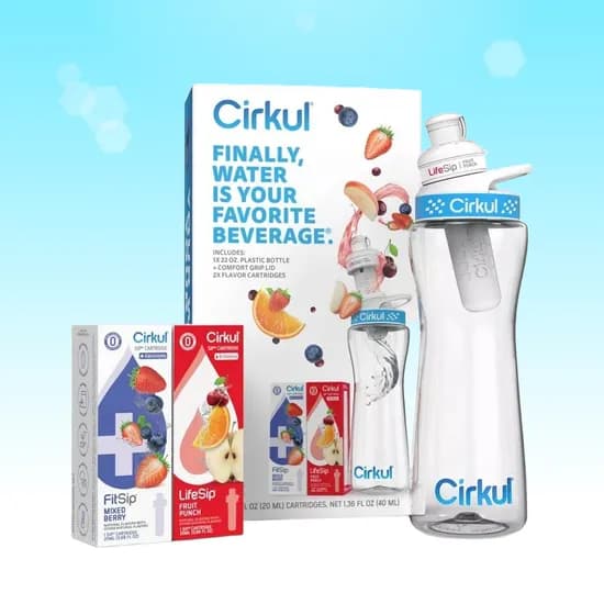 써큘 물병 보틀, 650ml, 카트리지 2종 세트, 1개