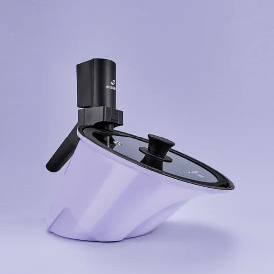 롤팬 자동회전냄비, 25cm, 라벤더, 1개