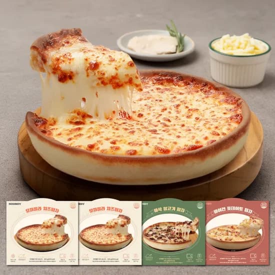 라운디 시카고피자 4판 세트, 330g, 4개