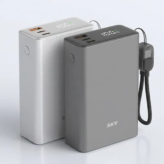 스카이 필 솔리드 반고체 세이프 보조배터리 SKY-SS20 20000mAh PD QC 22.5W 실버 1개