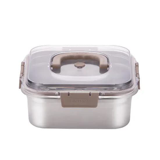 리빙아트 프로벨라 핸들형 스텐 김치통, 4200ml, 1개