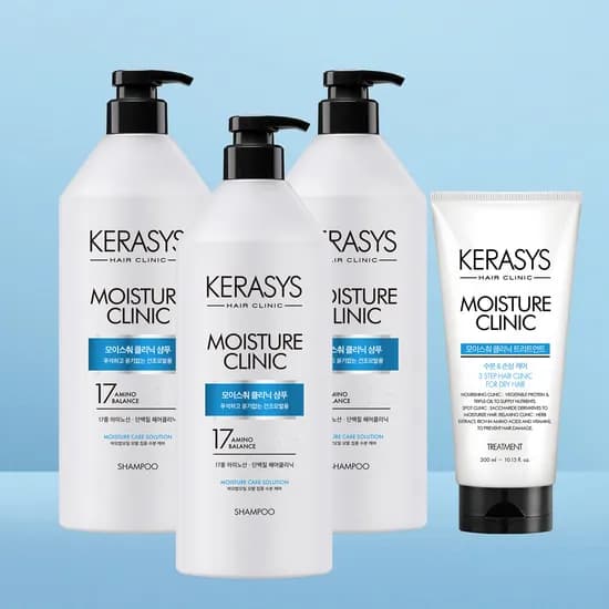 케라시스 모이스춰 클리닉 단백질 샴푸 외 트리트먼트 980ml 3개 300ml 1개