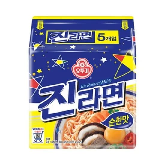 오뚜기 진라면 순한맛 멀티팩, 5개입, 1개