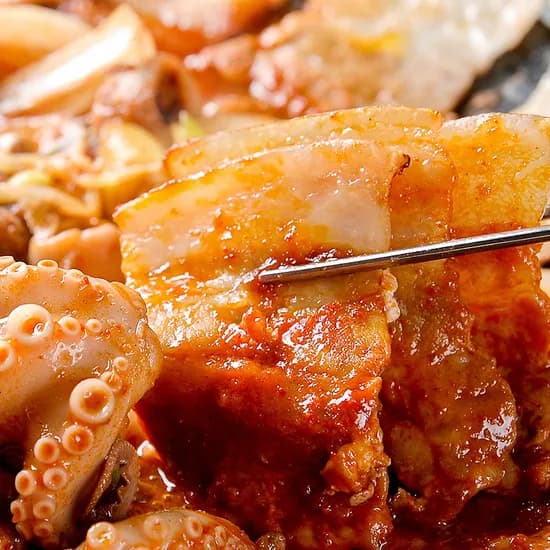 파주 쭈꾸미 삼겹살, 매콤, 500g, 1개