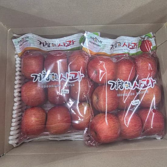 거창한사과 가정용 한입 부사사과, 한입, 가정용, 3kg, 1박스