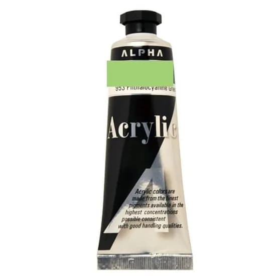 알파색채 실버 아크릴물감 948, 50ml, 페르마옐로우그린, 3개