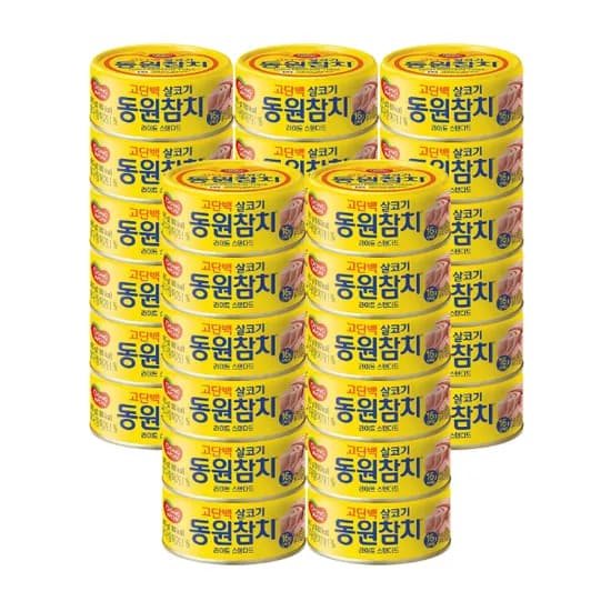 동원참치 라이트스탠다드 참치, 85g, 30캔