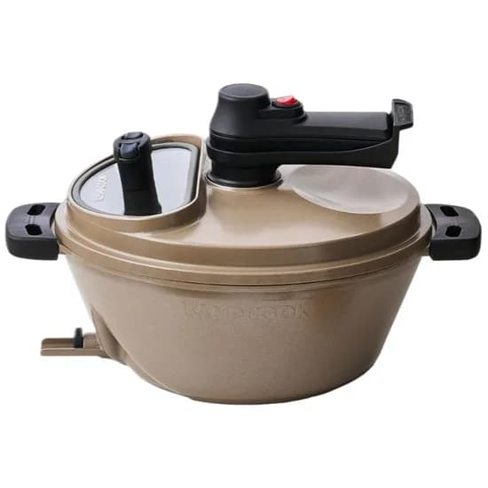 램프쿡 더뉴 일립스 자동회전냄비, SC-0020, 골든브라운, 37cm, 1개