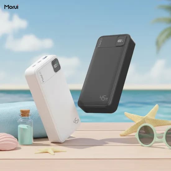 모루이 45W 20000mAh PD PPS 초고속 충전 2.0 대용량 기내 반입 보조배터리 패스스루 MT-45 블랙 1개