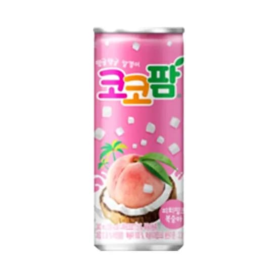 롯데칠성 코코팜 피치핑크 복숭아, 240ml, 30개