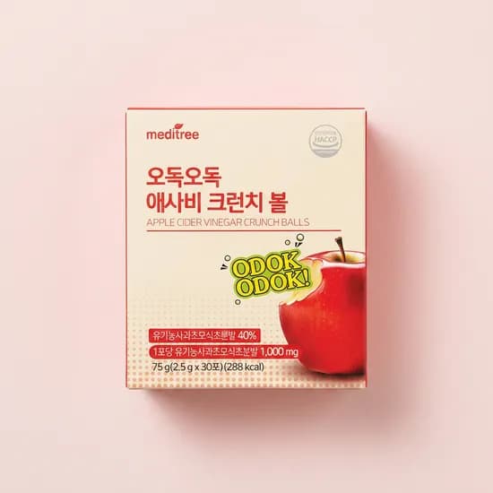메디트리 오독오독 애사비 크런치 볼 75g 30포 2개 26,800원