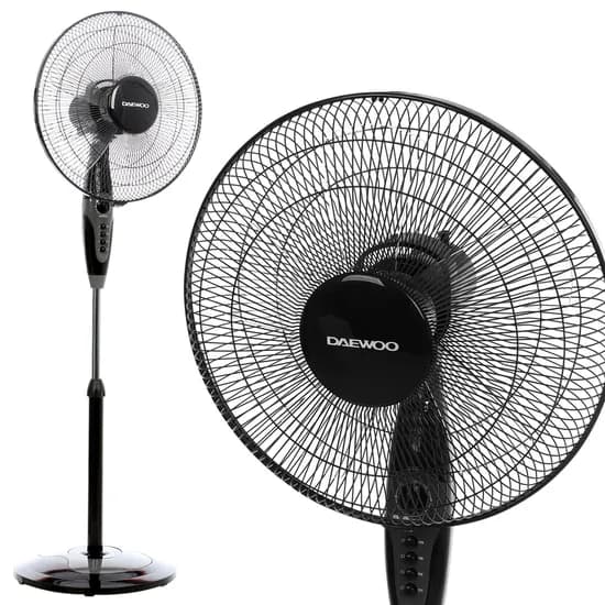 대우 5엽 날개 키높이 스탠드 선풍기 DWF-RS316B 블랙 46,800원