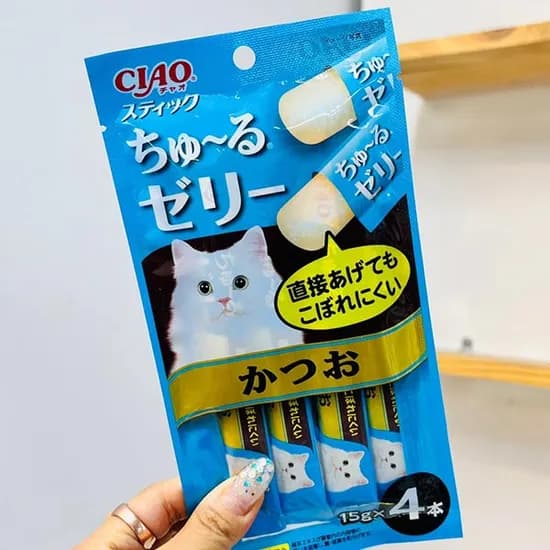 챠오 이나바 고양이 가다랑어스틱, 가다랑어, 14g, 4개입, 1개