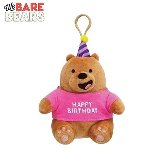 위베어 베어스 그리즐리 생일 시팅 가방고리, 15cm, 1개