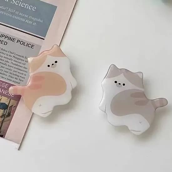 궁둥이팡팡 톡 스마트톡 휴대폰 거치대, 그레이, 1개