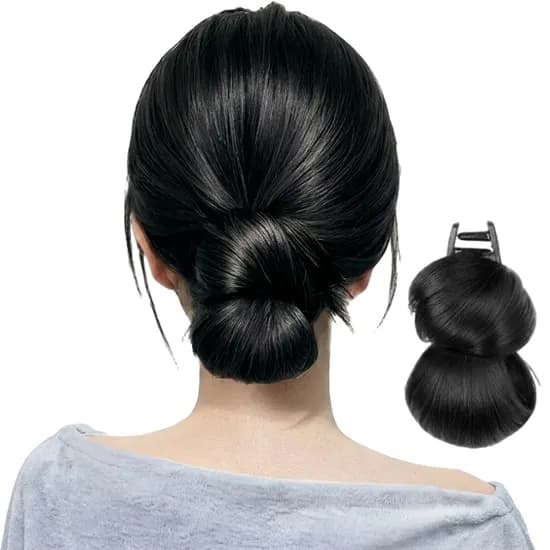별빛별하 똥머리 로우 가시 번 가발 집게핀 내추럴블랙 FREE 1개