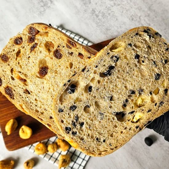 향연지 우리밀 100프로 통밀 치아바타, 올리브 175g + 무화과 175g, 2개