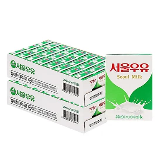 서울우유 멸균우유, 200ml, 48개