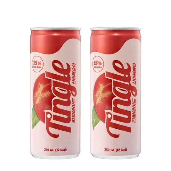 팅글 리얼에이드 신비복숭아, 250ml, 24캔