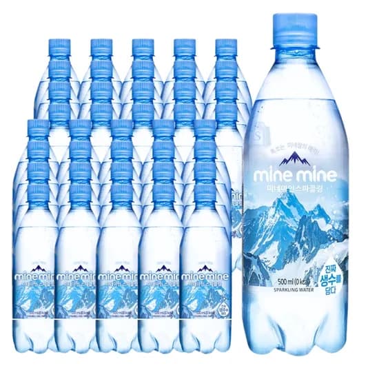 동원 미네마인 탄산수 스파클링 워터, 플레인맛, 500ml, 40개