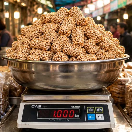 대용량 통밀강정 1kg 1개 12,500원
