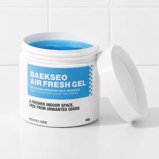 살림백서 데오 에어 프레쉬 실내 고체탈취제, 런드리 허그 코튼, 350g, 1개