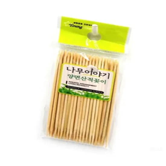 대나무꼬지 양면 산적꽂이 미니 10cm 50P, 1개