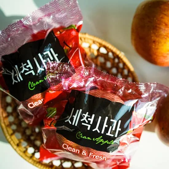 세척 부사사과, 가정용, 3kg, 1박스