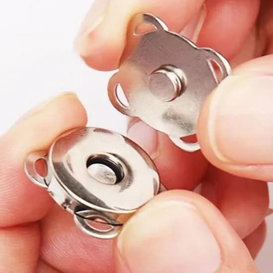 키밍 똑딱이 자석단추 KM6740-513, 실버, 18mm, 20개