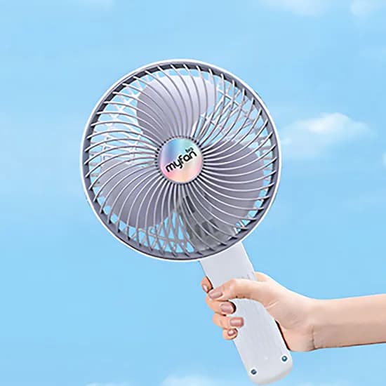 아이웨어 6인치 빅팬 접이식 휴대용 선풍기, IWF-700V, 스탠드형, 화이트, 1개