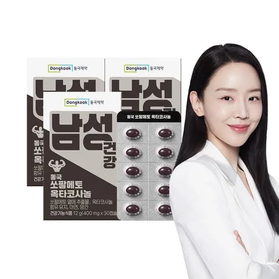 동국제약 남성건강 쏘팔메토 옥타코사놀, 30캡슐, 3개