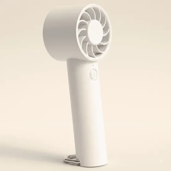 무쿠 BLDC 한손 쏙 가방에 걸 수 있는 미니 선풍기, NCFA-2K-13-SQ, 화이트, 2개