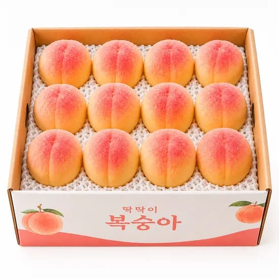 고당도 딱딱이 아삭이 백도 복숭아 특품 2kg 1박스