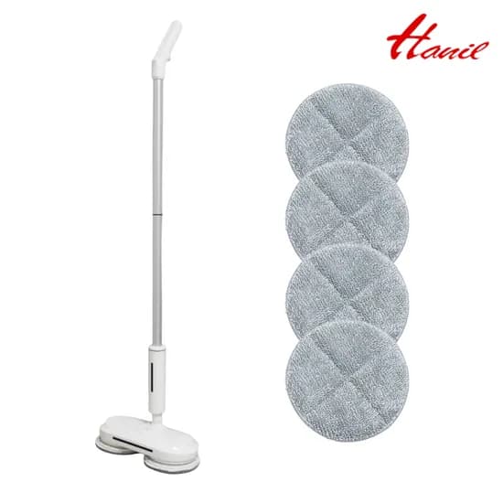 한일 무선 듀얼스핀 회전 LED 물걸레청소기 HCW-30W 화이트 1개