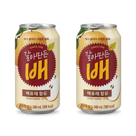 갈아만든배 340ml 24개 17,300원
