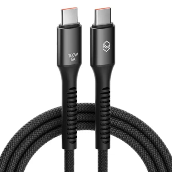 신지모루 우븐 패브릭 100W C to C PD 초고속 충전 케이블, 0.5m, 화이트, 2개입, 1개