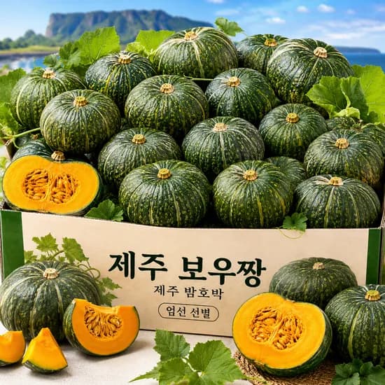 제주직송 미니 밤호박 보우짱 특품, 5kg, 1박스