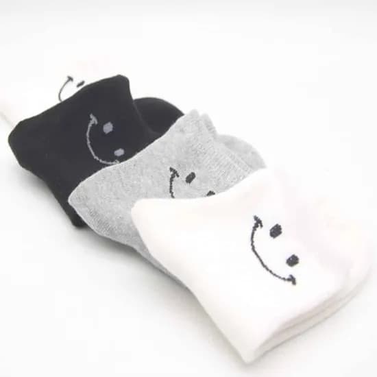 귀염 스마일 행복가득 아동 데일리 양말, 11-12세(6호), 5켤레