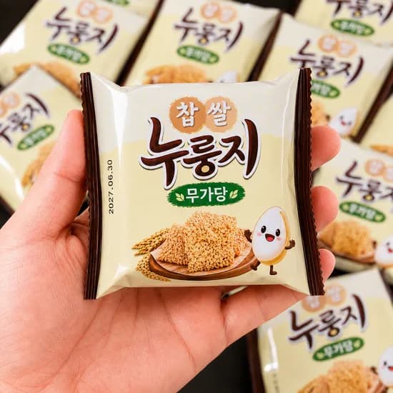 찹쌀 누룽지 과자, 담백한 맛, 24g, 18봉